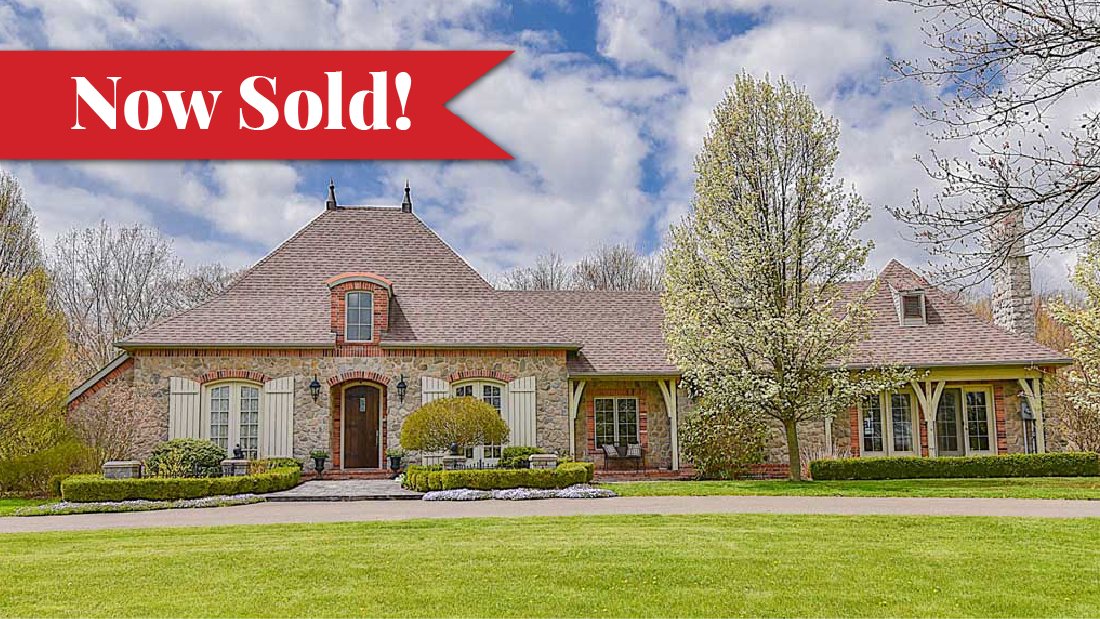 Sold banner on image of country estate for sale at 50668 Green Road S Wainfleet