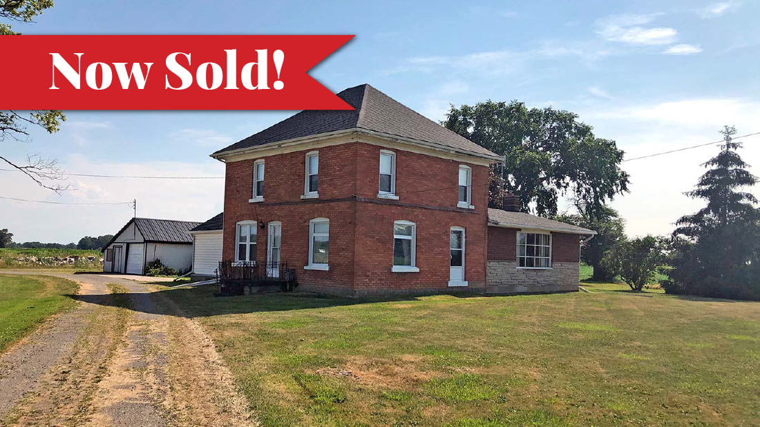 Now Sold banner on Brick Century home at 42171 Highway 3 Wainfleet
