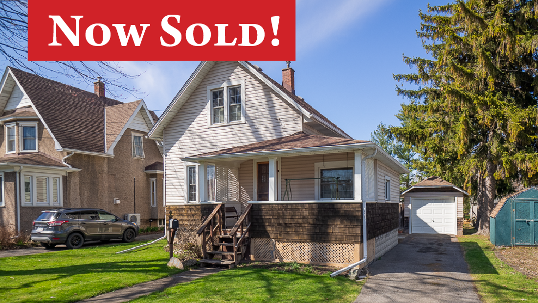 now sold banner on 295 stanley st port colborne for sale by ruzycki real estate