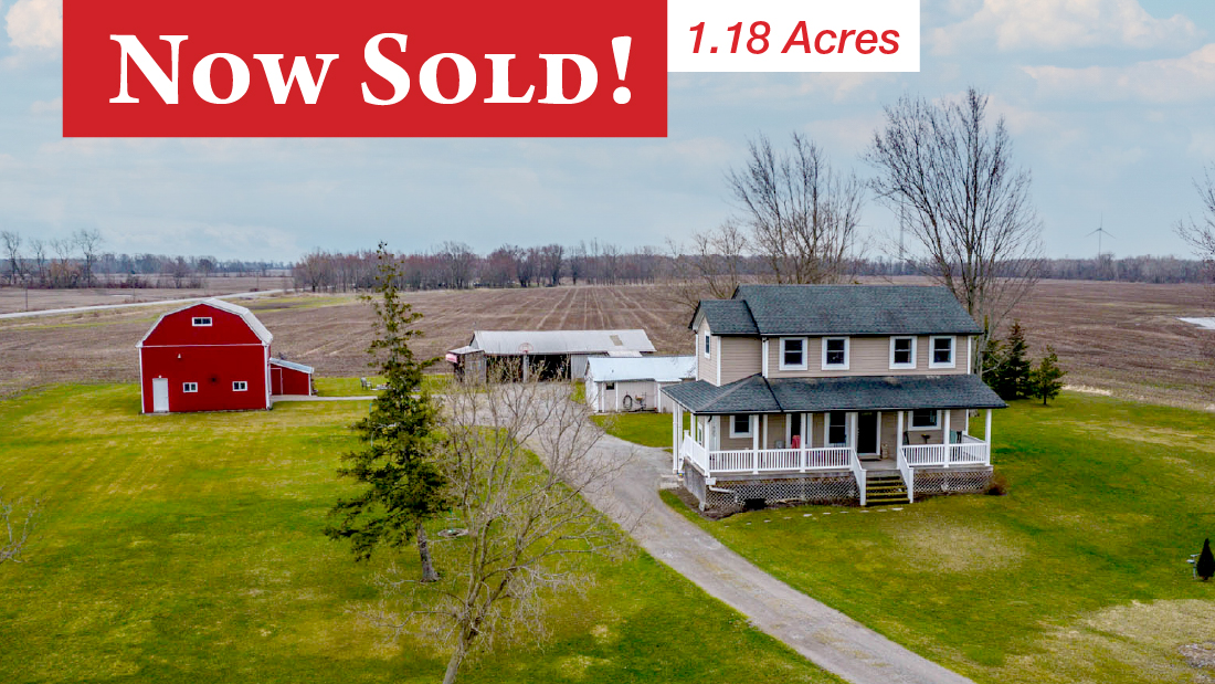 now sold banner on 33025 feeder rd w wainfleet for sale by ruzycki real estate