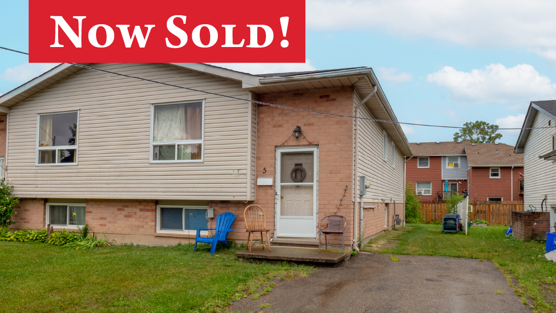 now sold banner on 5 apollo dr port colborne for sale by frank ruzycki real estate