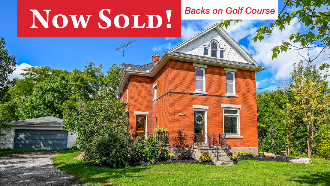 Now Sold banner on Red Brick character home for sale with Frank Ruzycki RE/MAX Niagara