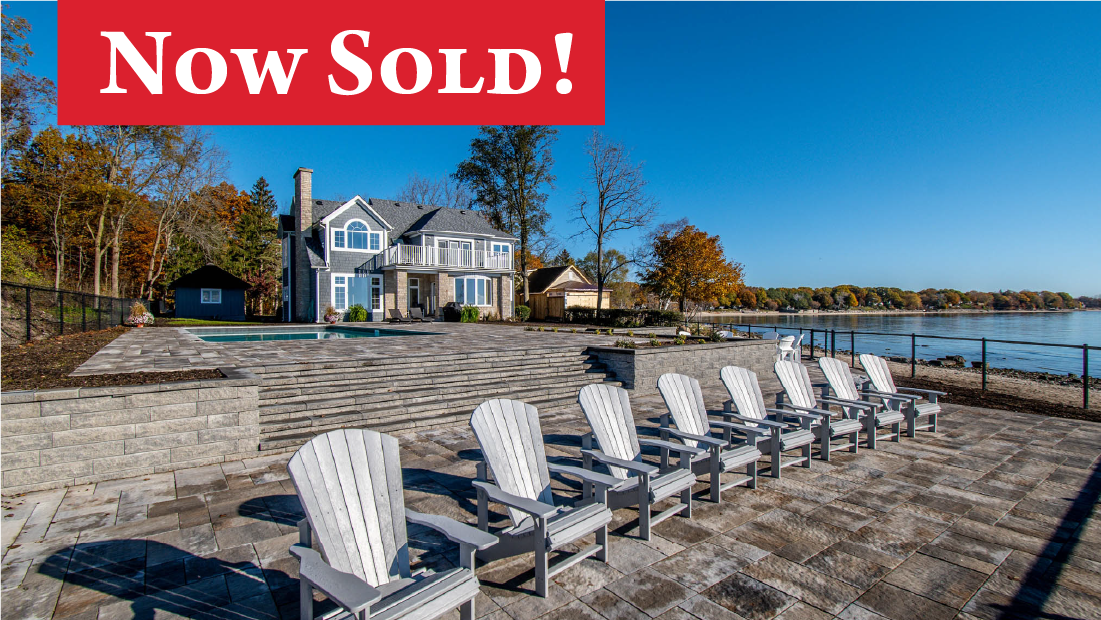 Now sold banner on lakefront home for sale at 3159 Firelane 5