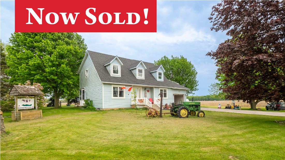 now sold banner on 42291 emerson rd wainfleet sold by frank ruzycki real estate