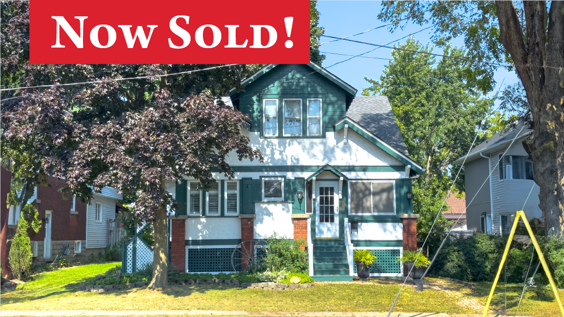Now Sold banner on 261 Clarence St Port Colborne listed for sale with Ruzycki Real Estate