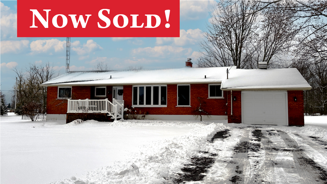 now sold banner on 3973 concession 2 rd sherkston sold by frank ruzycki real estate