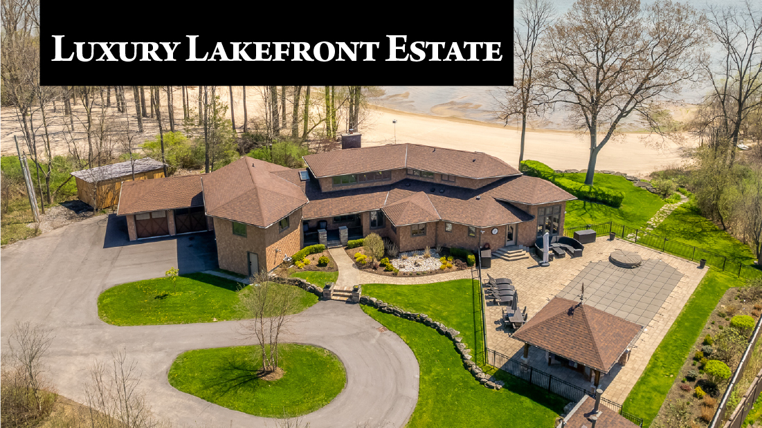 luxury lakefront estate flag on 1521 stockton ln fort erie listed for sale by frank ruzycki real estate