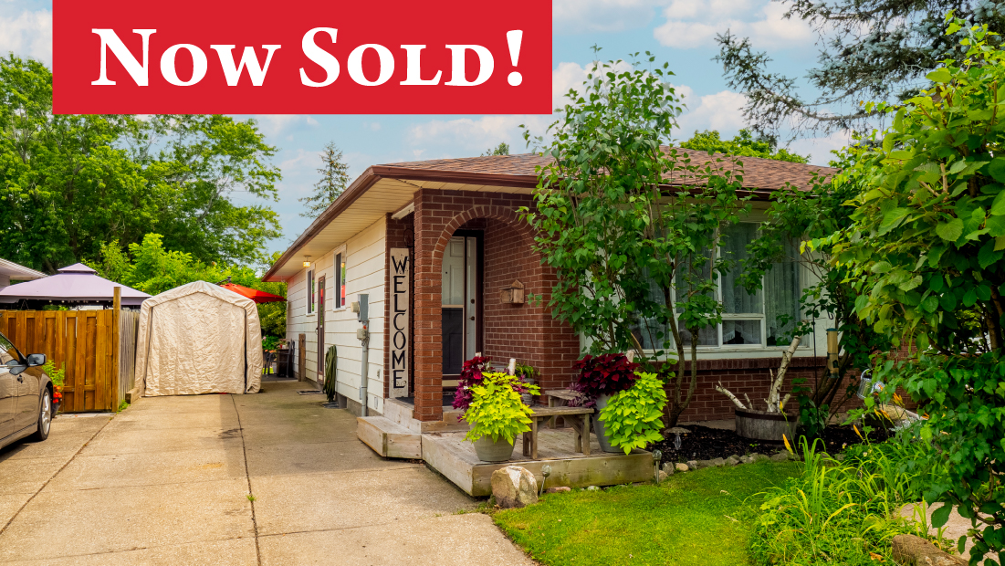 now sold banner on 72 aquador dr welland sold by frank ruzycki real estate