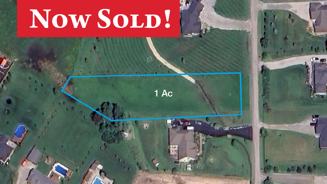 now sold banner on 150 farr st fenwick building lot sold by frank ruzycki real estate