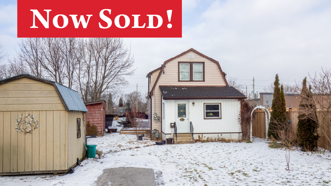 now sold banner on 115 delhi st port colborne sold by frank ruzycki real estate