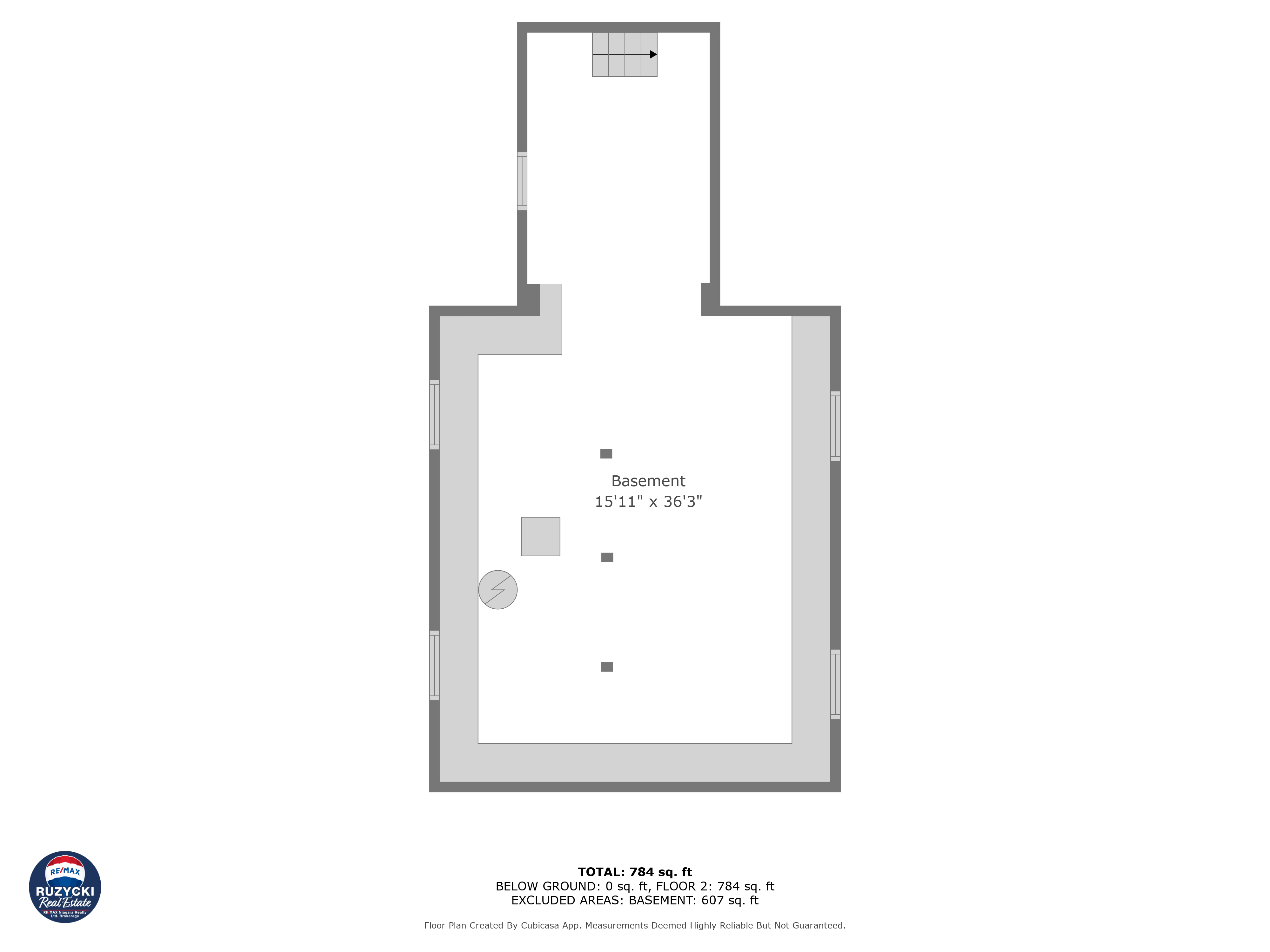 basement floor plan of 574 steele st port colborne