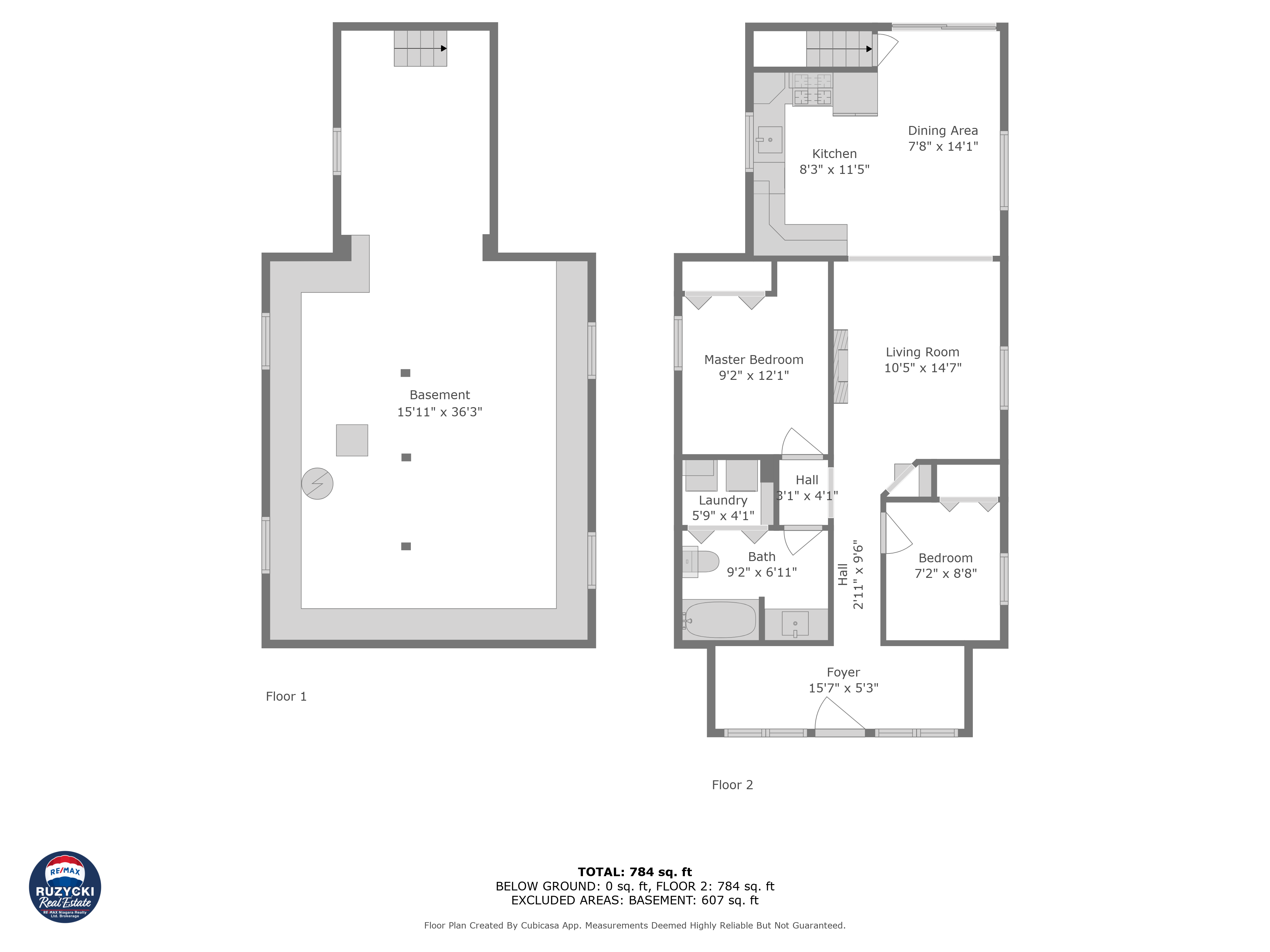 combined floor plan of 574 steele st port colborne