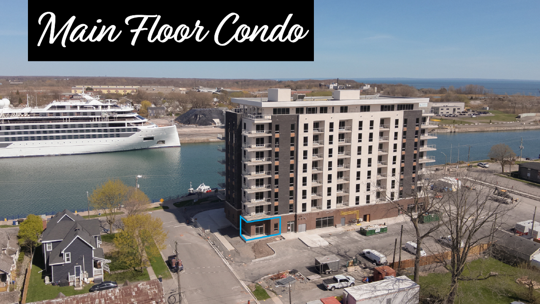 main floor condo banner on 101-118 west st port colborne condo for sale by frank ruzycki real estate