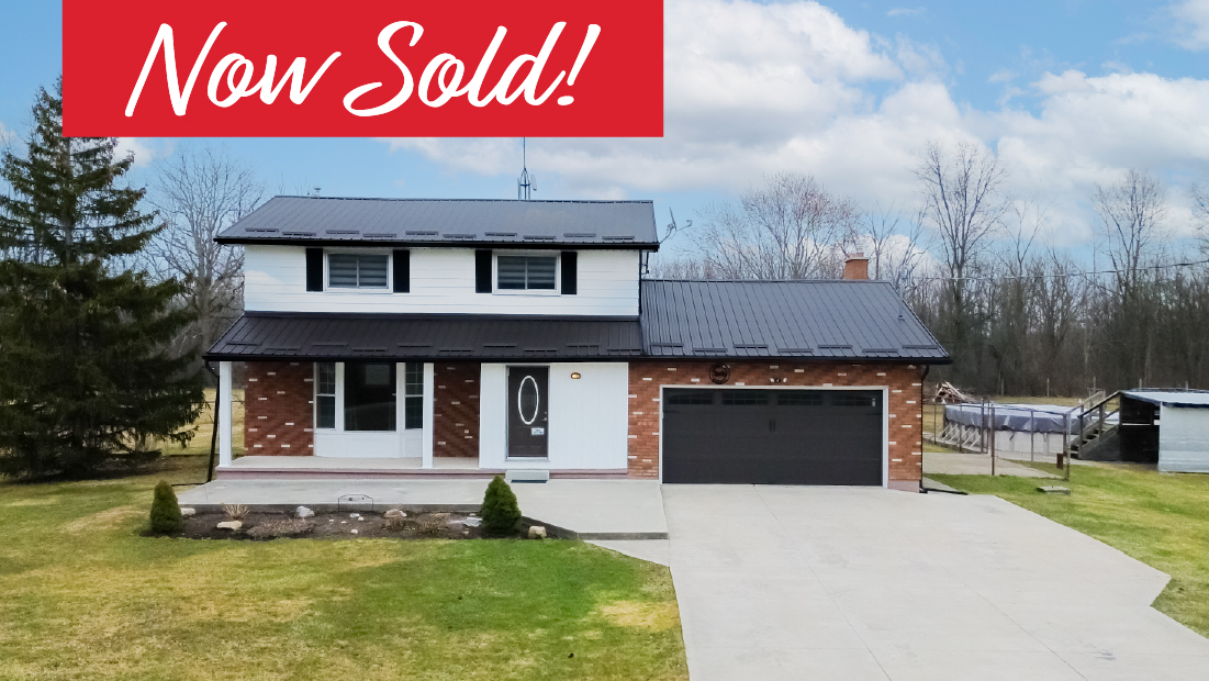 now sold banner on 3331 brookfield road port colborne sold by frank ruzycki real estate