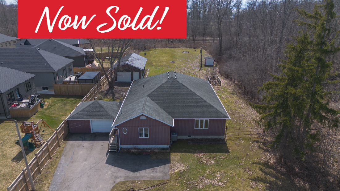 now sold banner on 1065 dominion rd fort erie sold by frank ruzycki real estate
