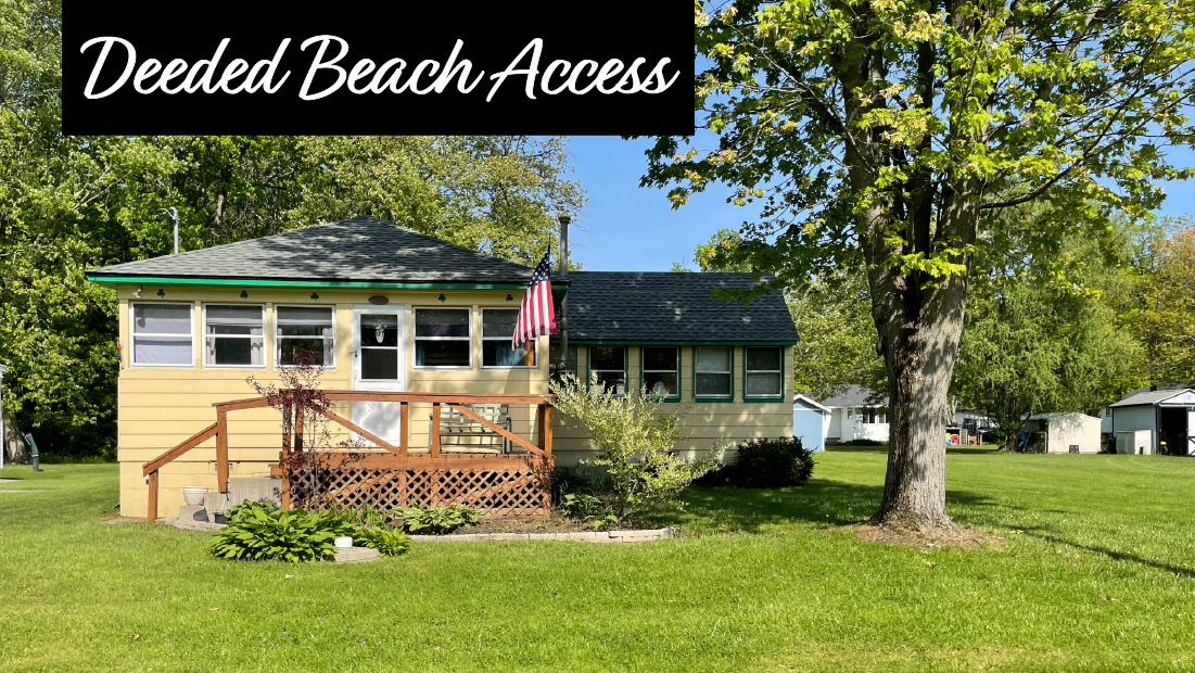 deeded beach access banner on 12661 campbell rd wainfleet for sale by frank ruzycki real estate