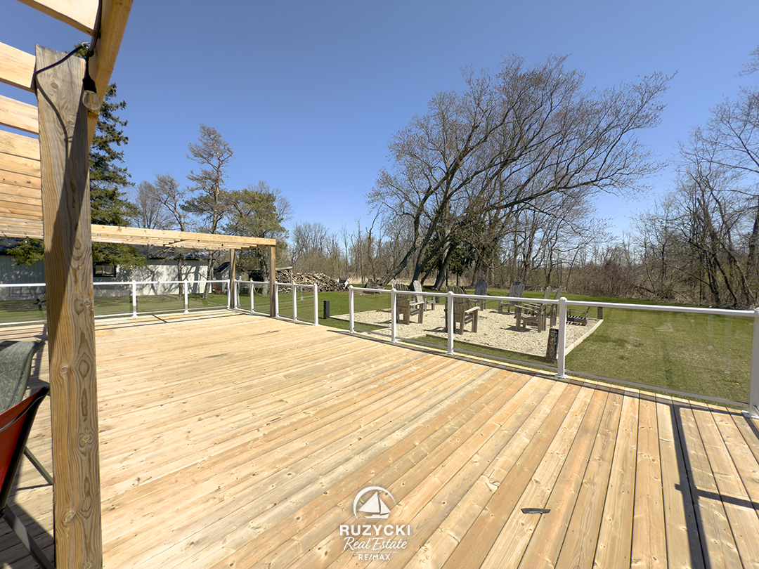 1561-north-shore-dr-lowbanks_71 back deck and backyard of 1561 north shore dr lowbanks