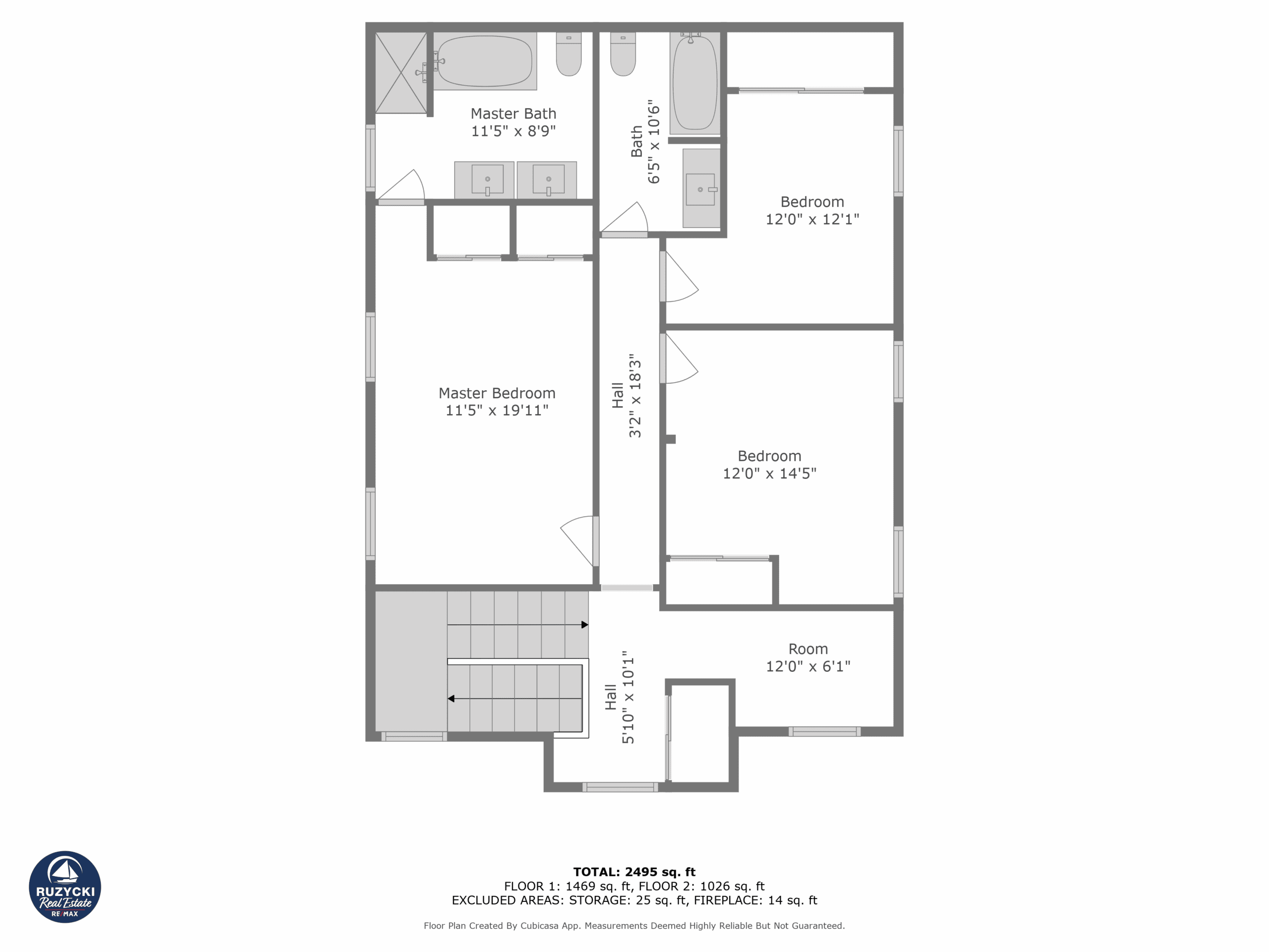 2nd_floor_1561_north_shore_drive_lowbanks_with_dim second floor floor plan of 1561 north shore dr lowbanks