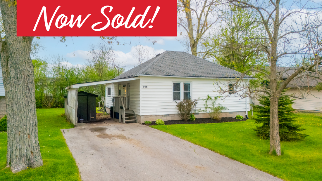 now sold banner on 408 fairview rd fort erie sold by frank ruzycki real estate