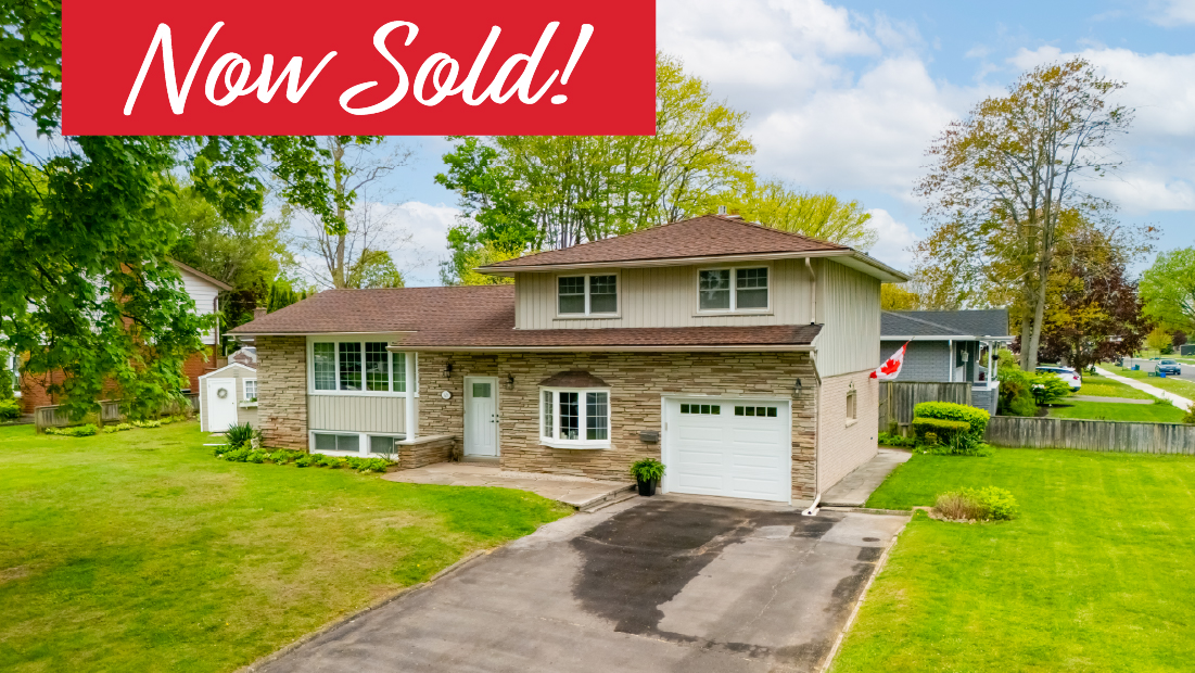 now sold banner on 49 donna marie dr welland sold by frank ruzycki real estate
