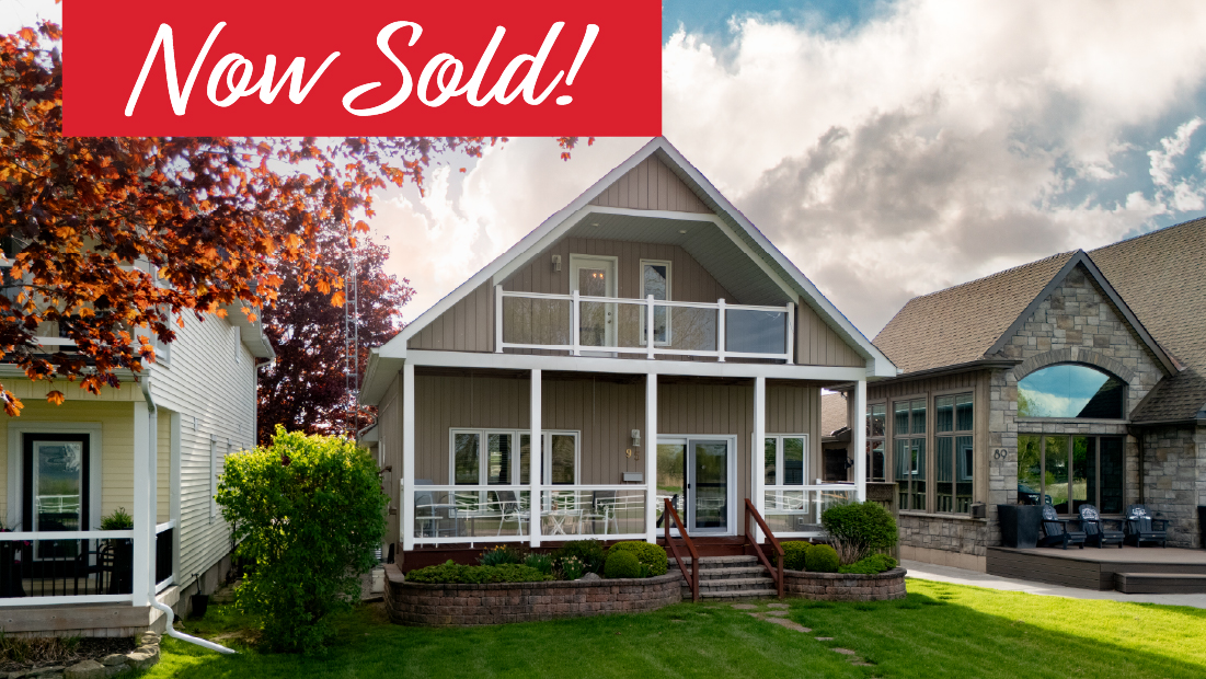now sold banner on 95 lakeshore rd w port colborne sold by frank ruzycki real estate