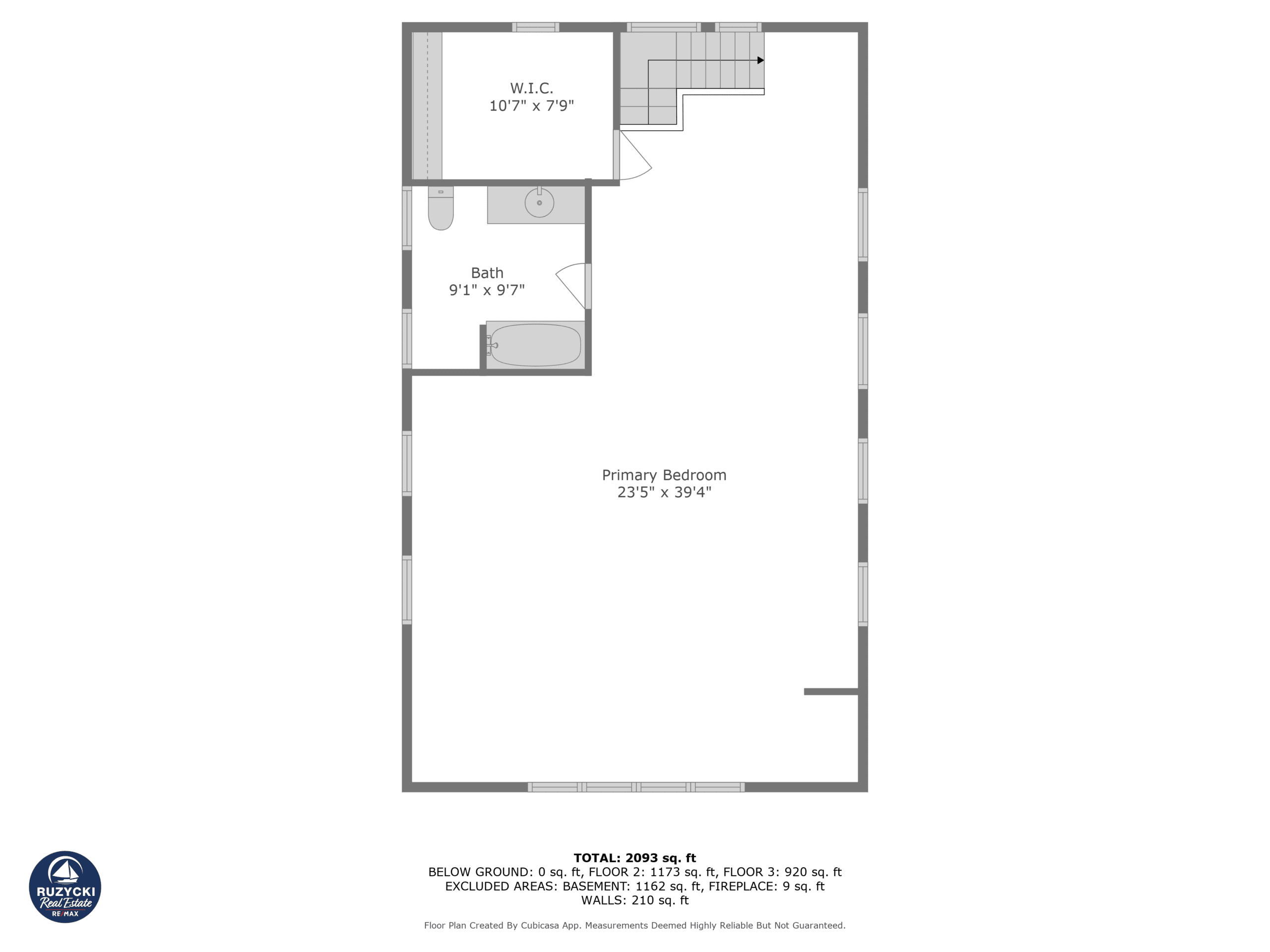 second floor floor plan of 12895 old lakeshore rd wainfleet