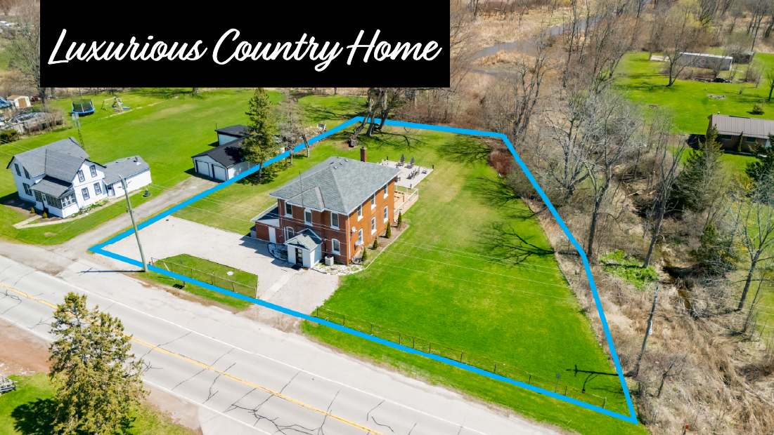 luxurious country home banner on 1561 north shore dr lowbanks for sale by frank ruzycki real estate