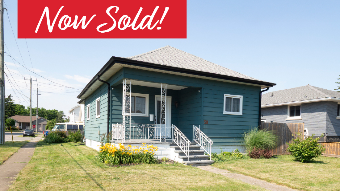 now sold banner on 58 christmas st port colborne sold by frank ruzycki real estate