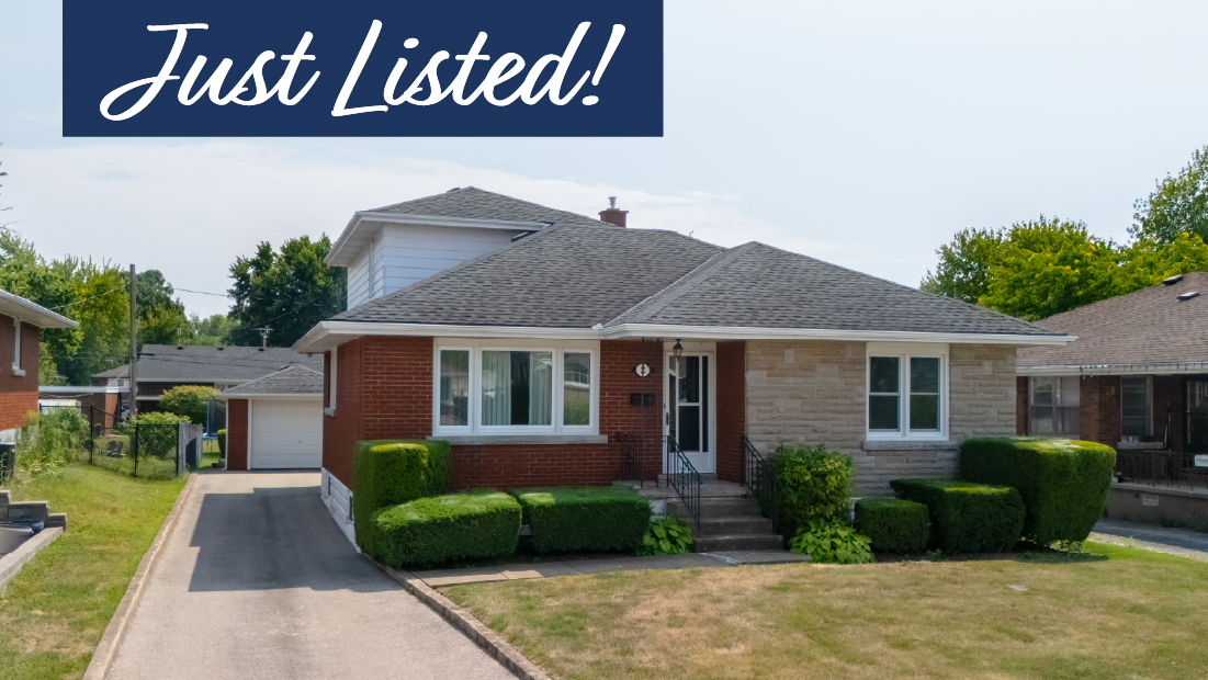 just listed banner on 22 south crescent port colborne for sale by frank ruzycki real estate