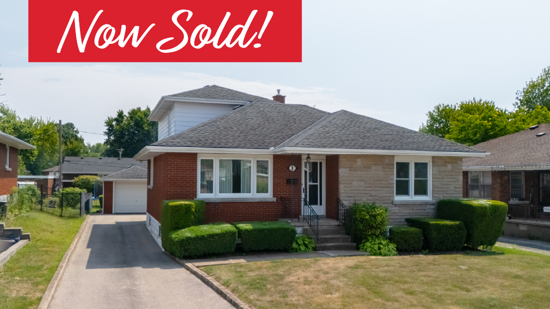 now sold banner on 22 south crescent port colborne sold by frank ruzycki real estate