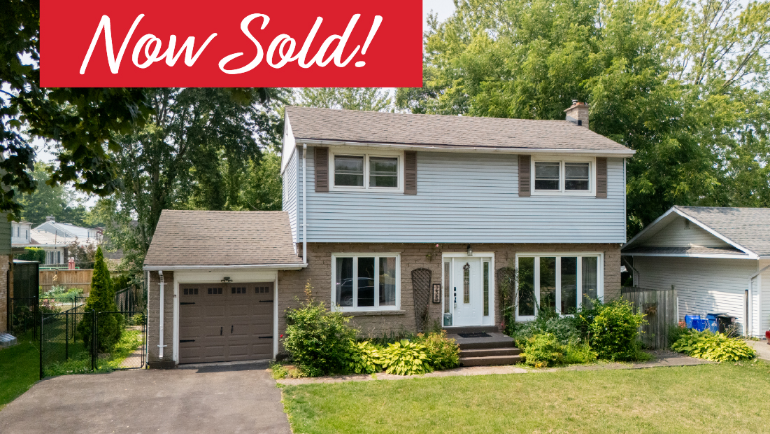 now sold banner on 225 edgar st welland sold by frank ruzycki real estate