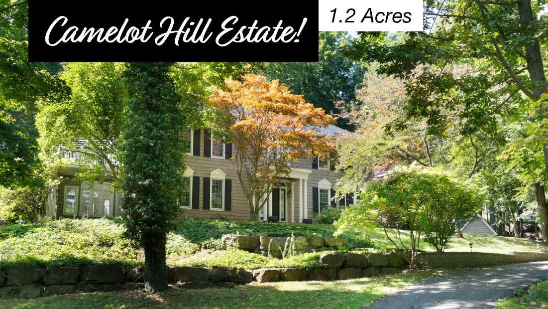 camelot hill estate banner with 1.2 acres flag on 10187 lakeshore rd w wainfleet for sale by frank ruzycki real estate