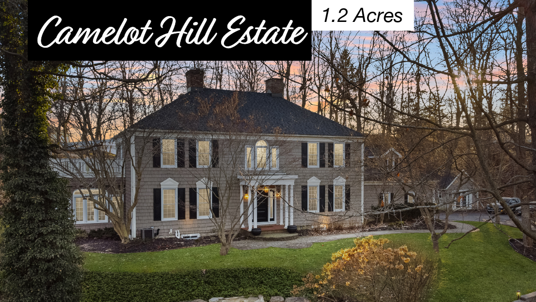 camelot hill estate banner with 1.2 acres flag on 10187 lakeshore rd w wainfleet for sale by frank ruzycki real estate