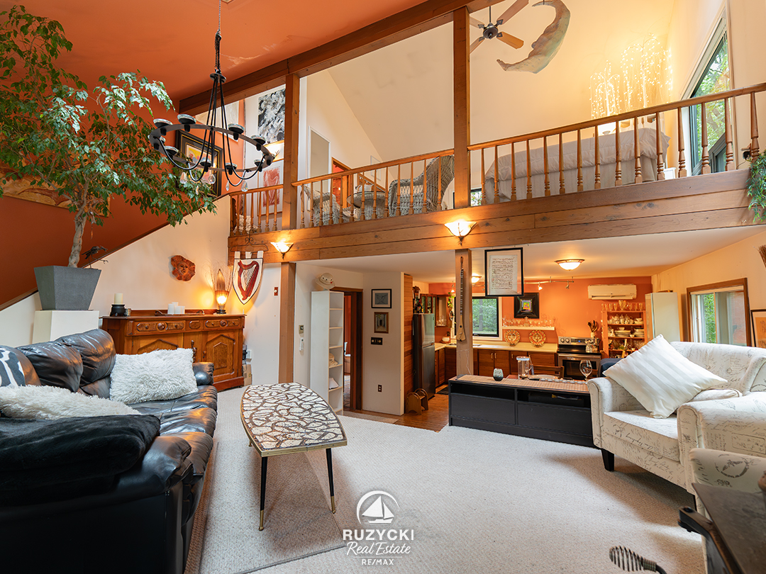 view of entire home interior from living room of 4121 fox rd stevensville