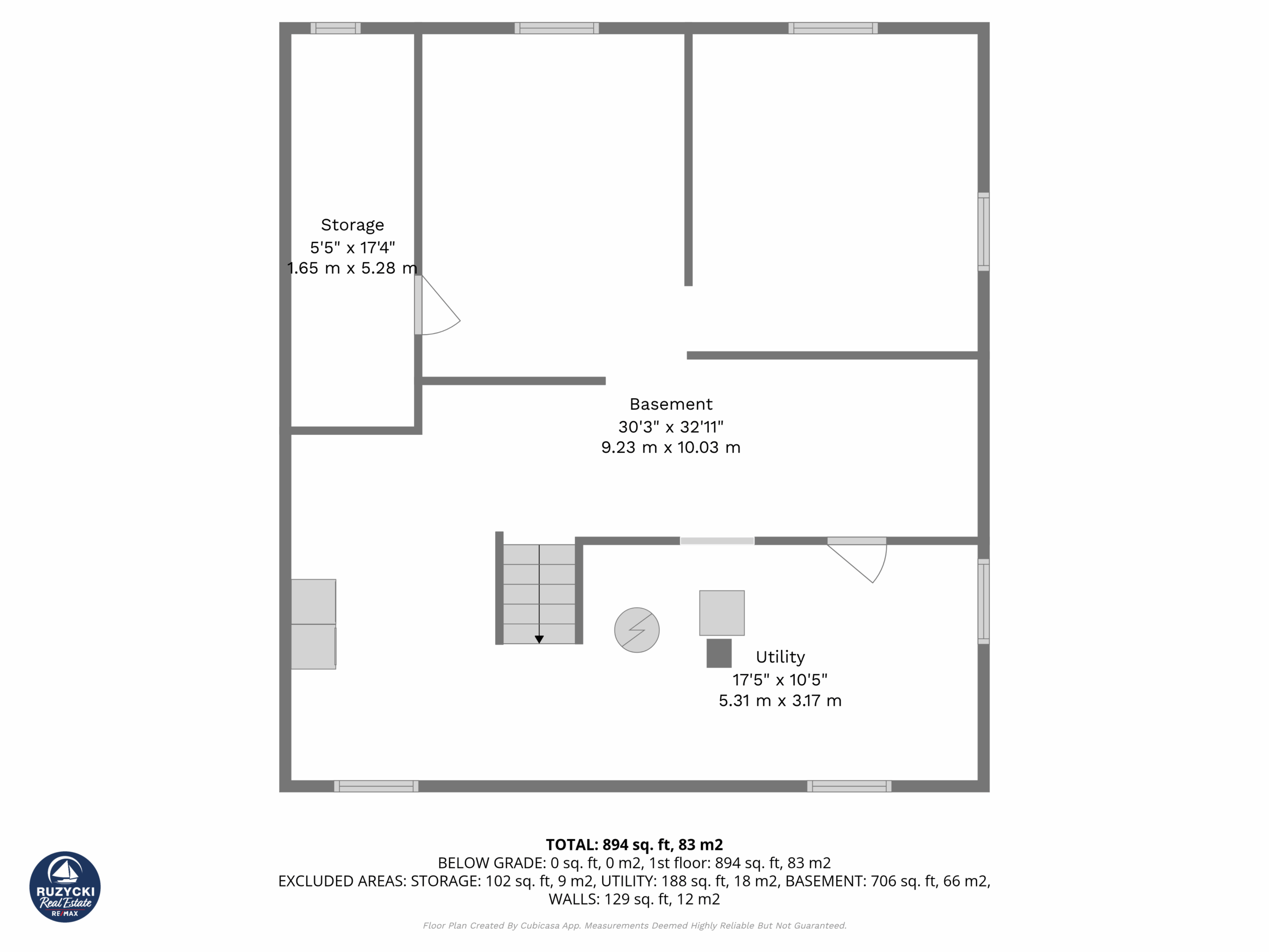 1st_floor_205_borden_avenue_port_colborne_with_dim basement floor plan of 205 borden ave port colborne