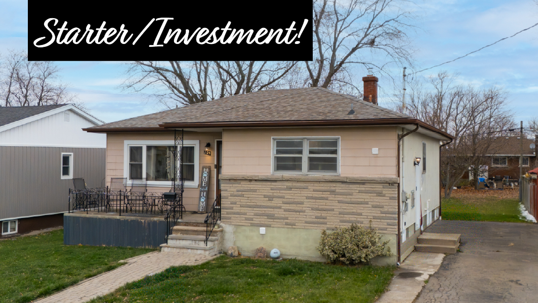 starter/investment banner on 205 borden ave port colborne for sale by frank ruzycki real estate