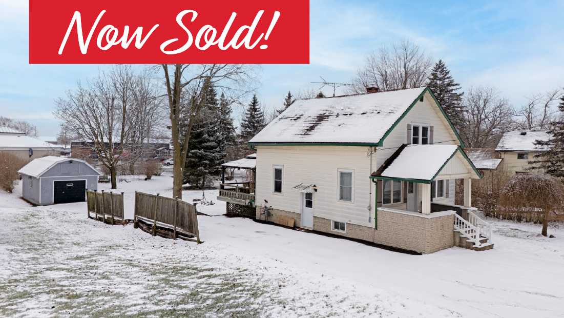 now sold banner on 31959 feeder rd w wainfleet sold by frank ruzycki real estate