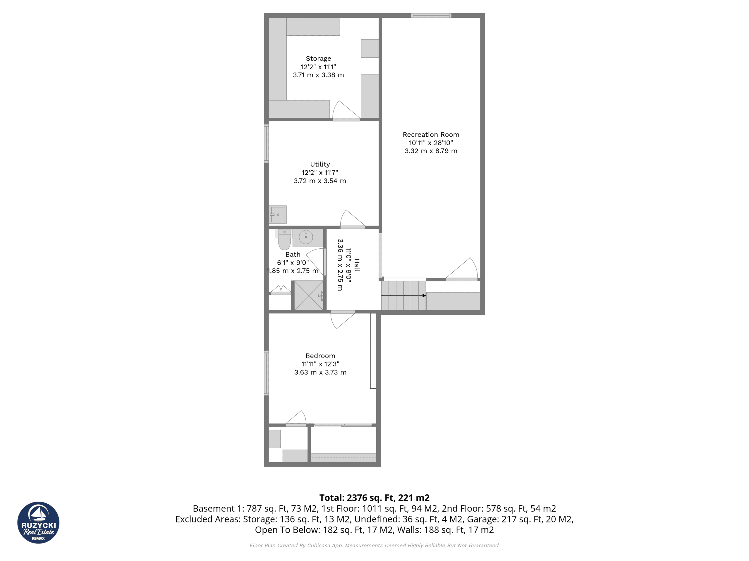 basement floor plan of 57 maple st port colborne