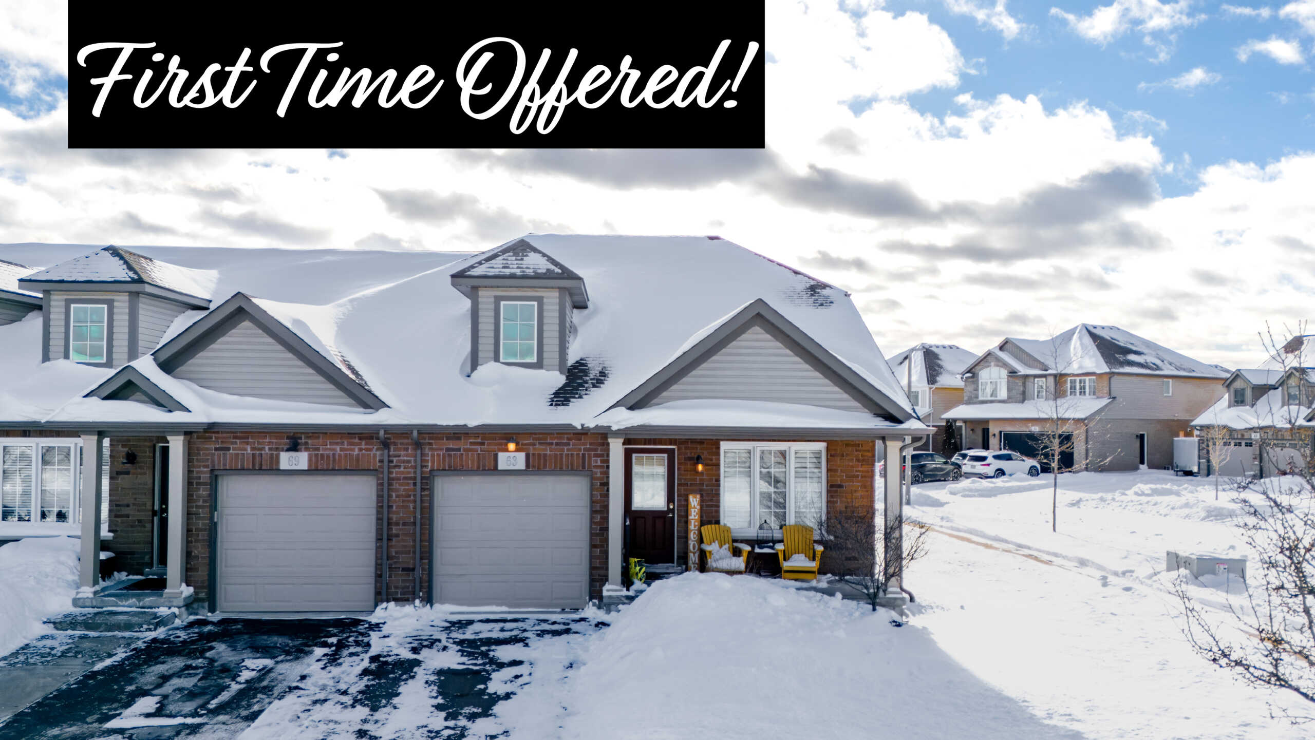 first time offered banner on 63 falcon dr welland for sale by frank ruzycki real estate