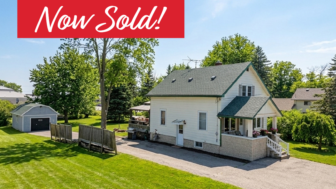 now sold banner on 31959 feeder rd w wainfleet sold by frank ruzycki real estate