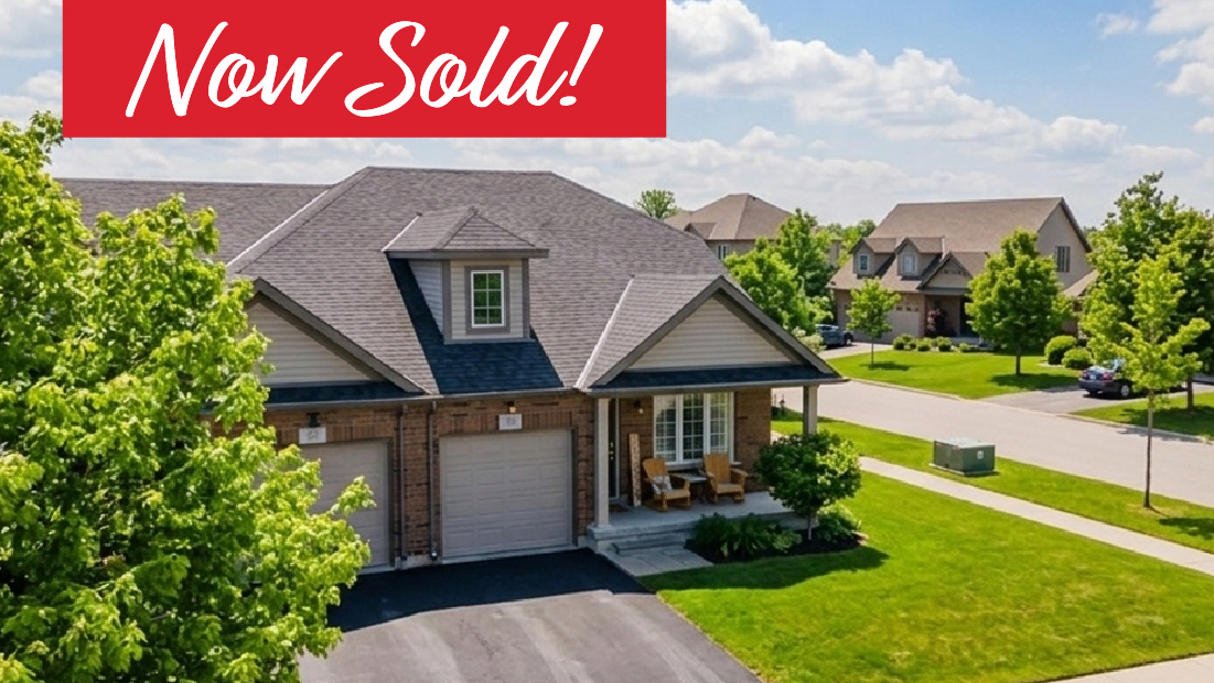 now sold banner on 63 falcon dr welland sold by frank ruzycki real estate