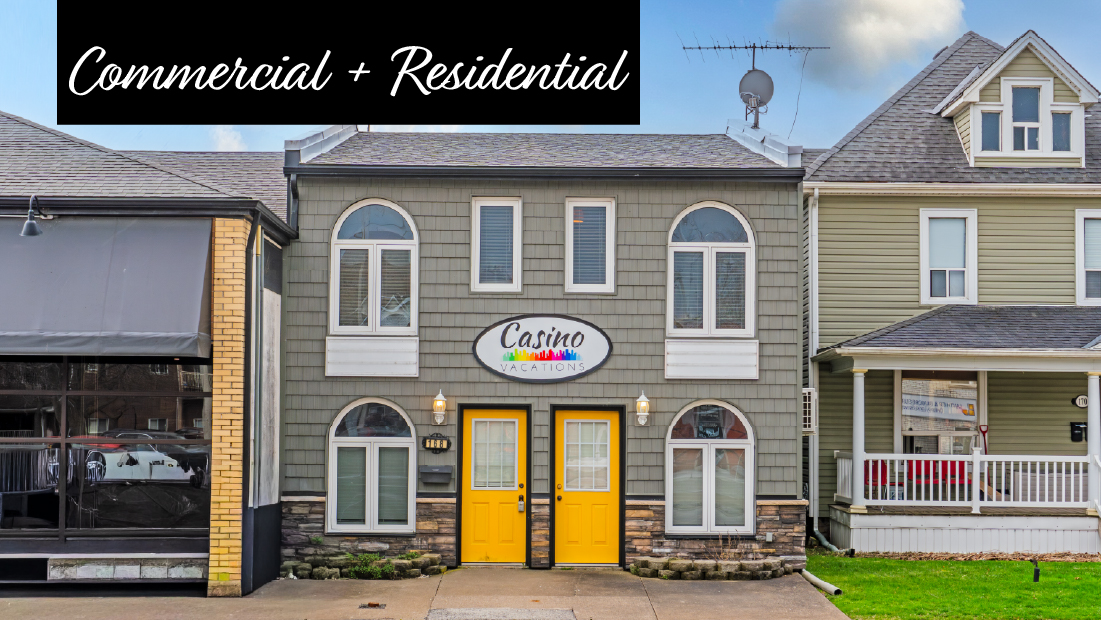commercial + residential banner on 168 clarence st port colborne listed for sale with frank ruzycki real estate