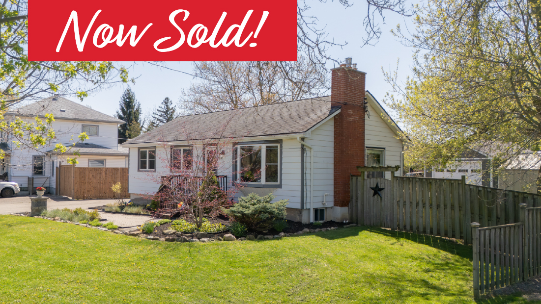 now sold banner on 132 colver st smithville