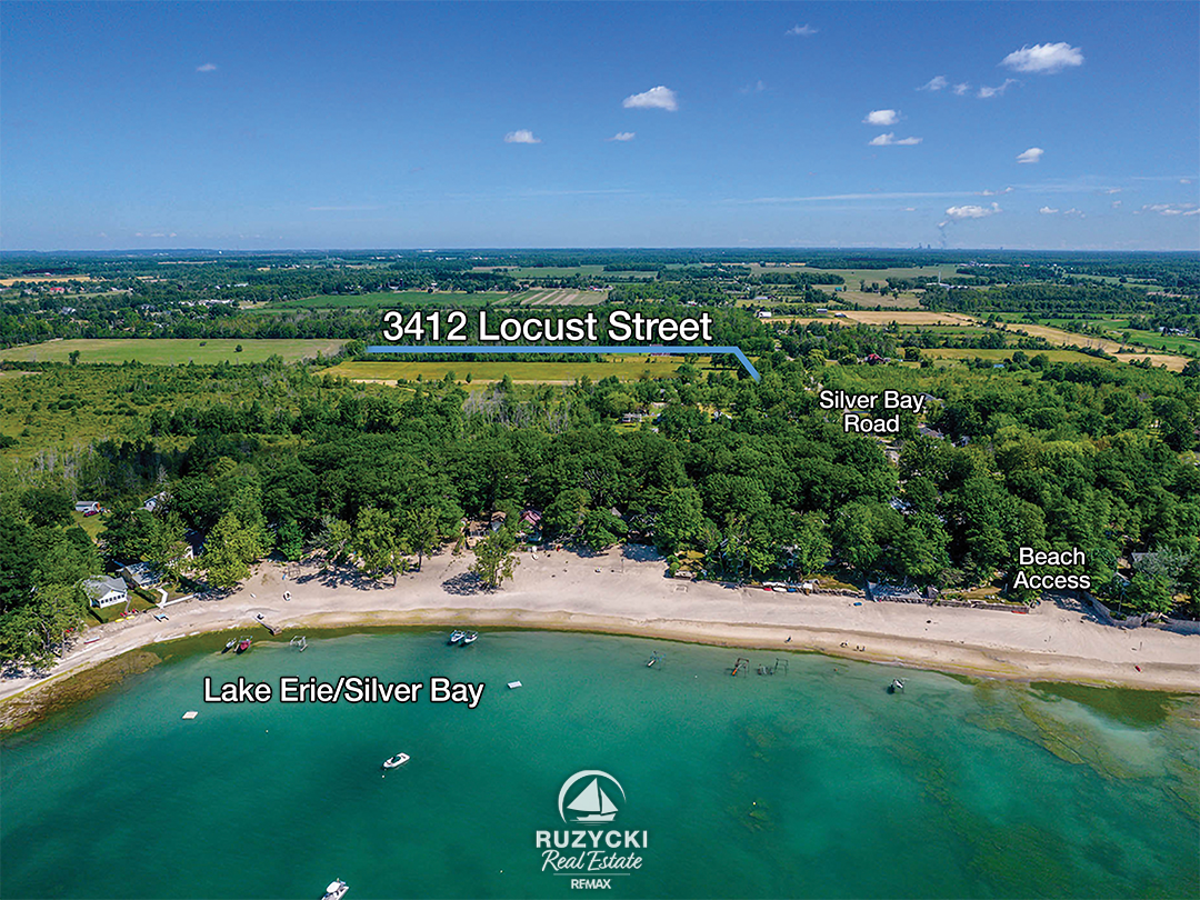 3412-locust-st-port-colborne_45 aerial view of 3412 locust st port colborne with nearby points of interest and proximity to beach