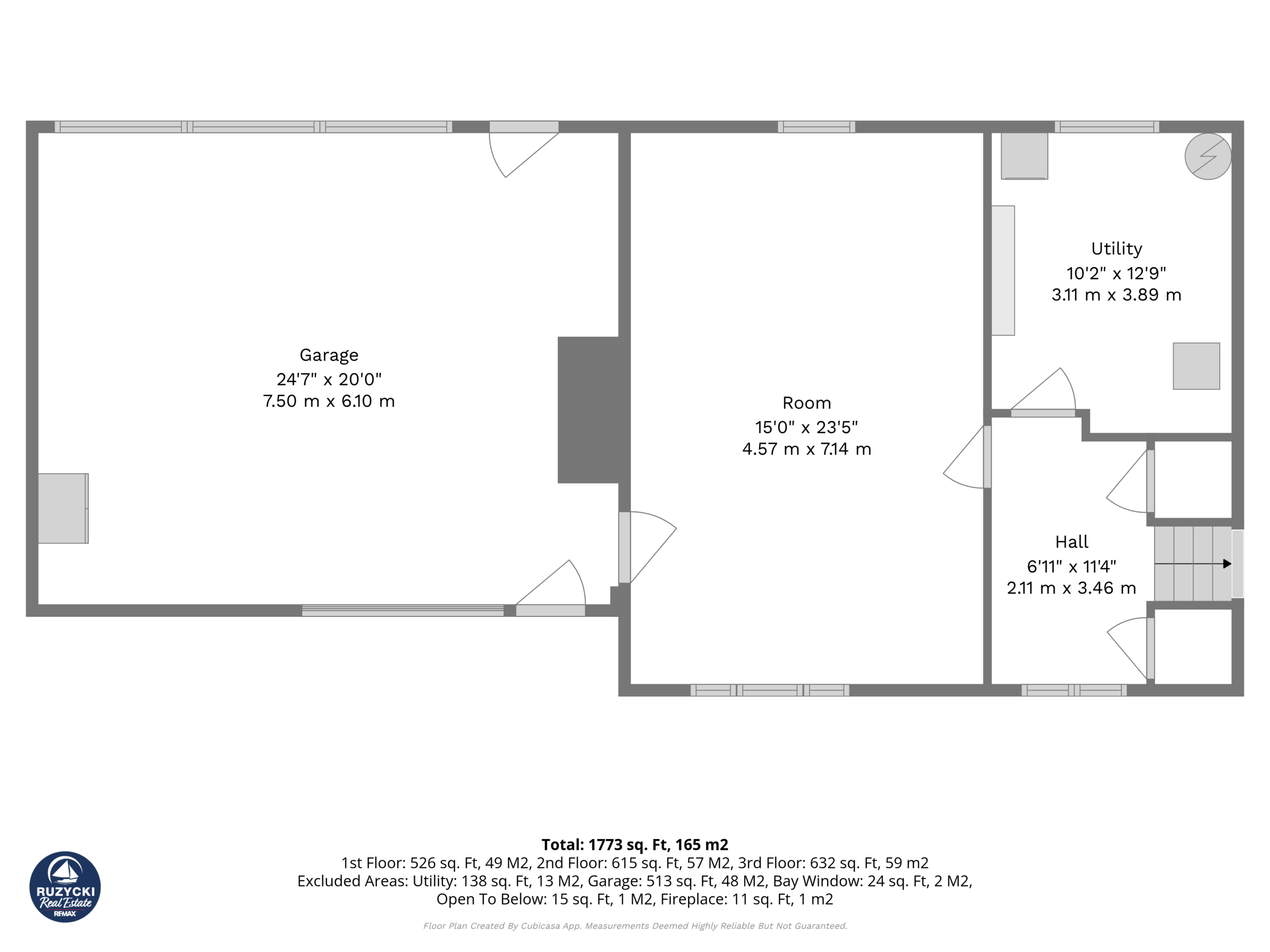 1st_floor_11679_belleview_road_wainfleet_with_dim main floor floor plan of 11679 belleview beach rd wainfleet