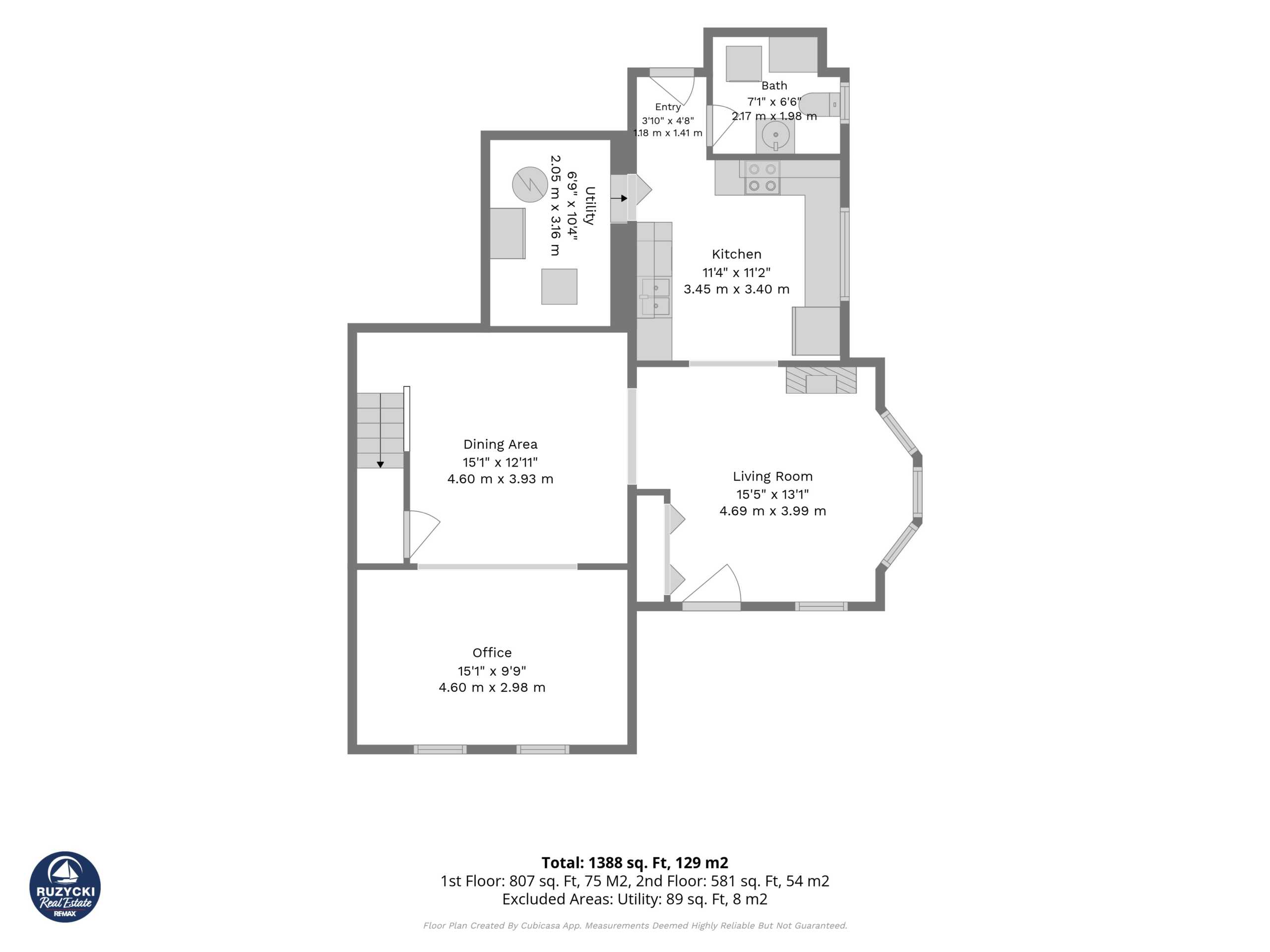 main floor floor plan of 357 main st west port colborne