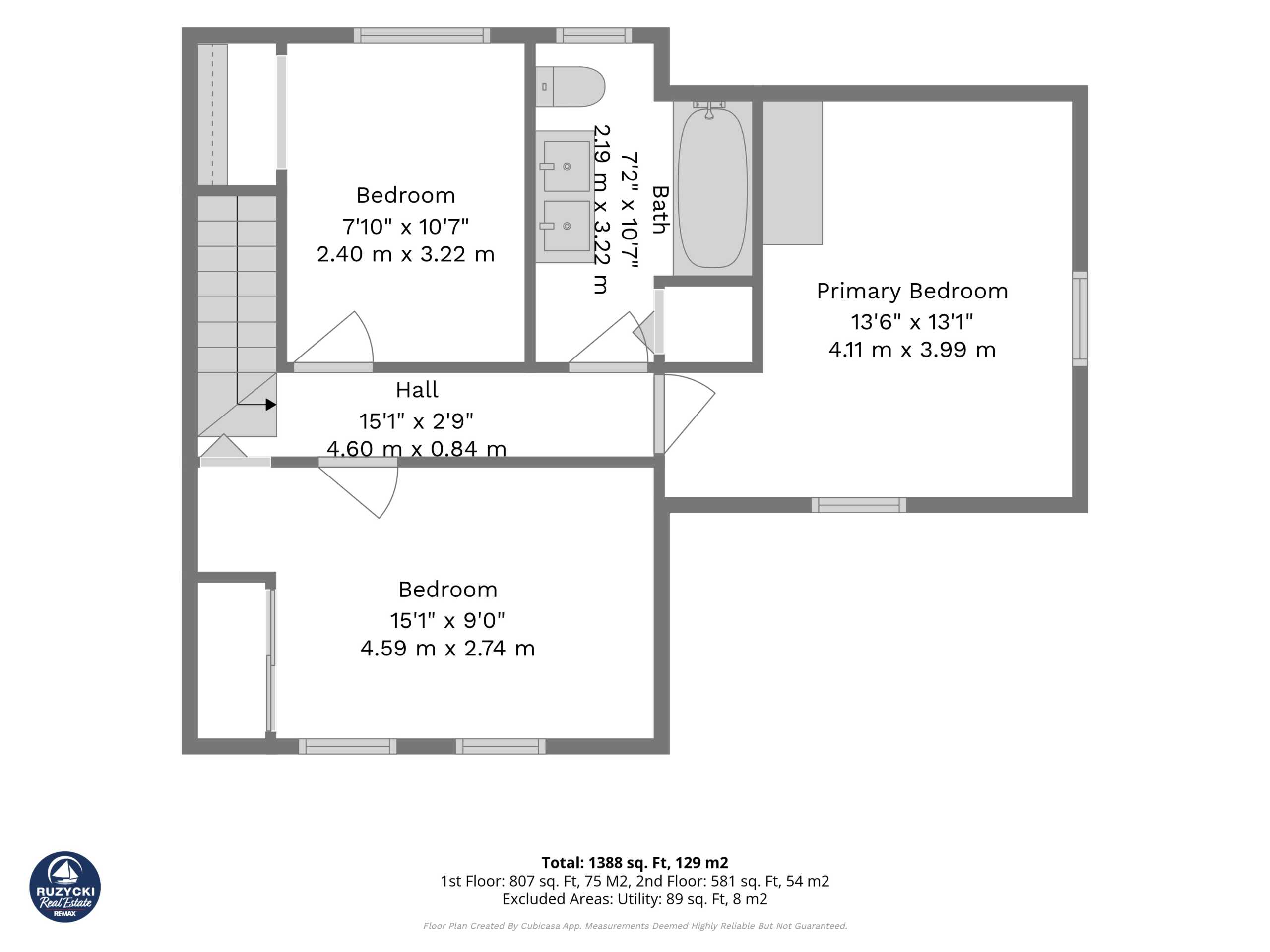 second floor floor plan of 357 main st west port colborne