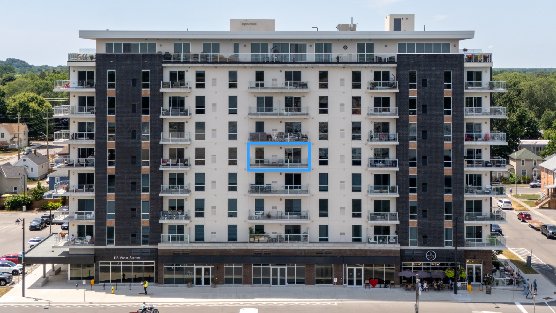 southport condos at 118 west st port colborne with unit 508 outlined
