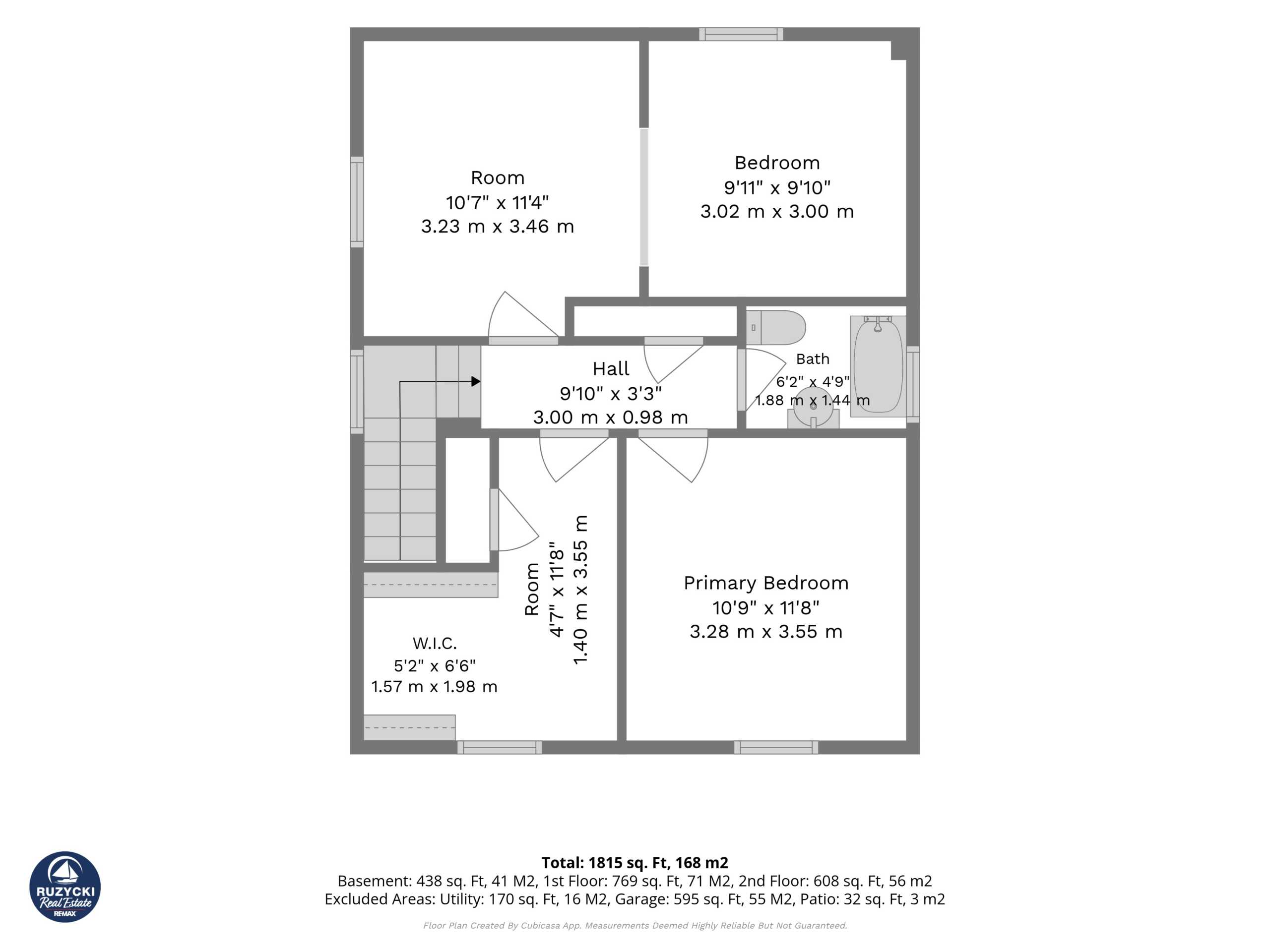 3rd_floor_66_neff_street_port_colborne_with_dim upstairs floor plan of 66 neff street port colborne