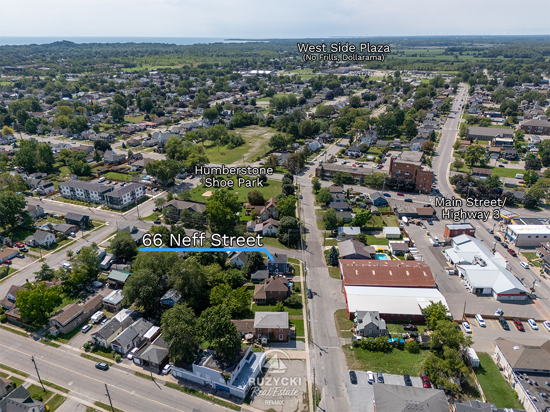 66-neff-st-port-colborne_22 aerial view of 66 neff street port colborne with nearby points of interest